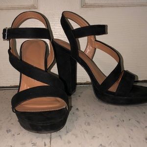 Black high heels